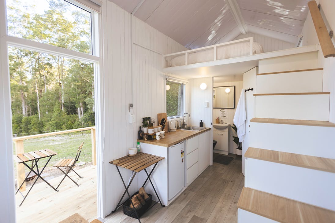 interior of a tiny house